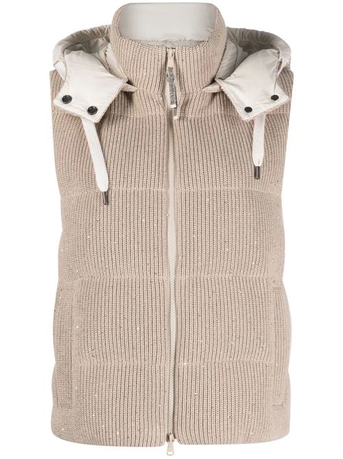 Down padded knit gilet Brunello Cucinelli | M0DVT2142CKX33